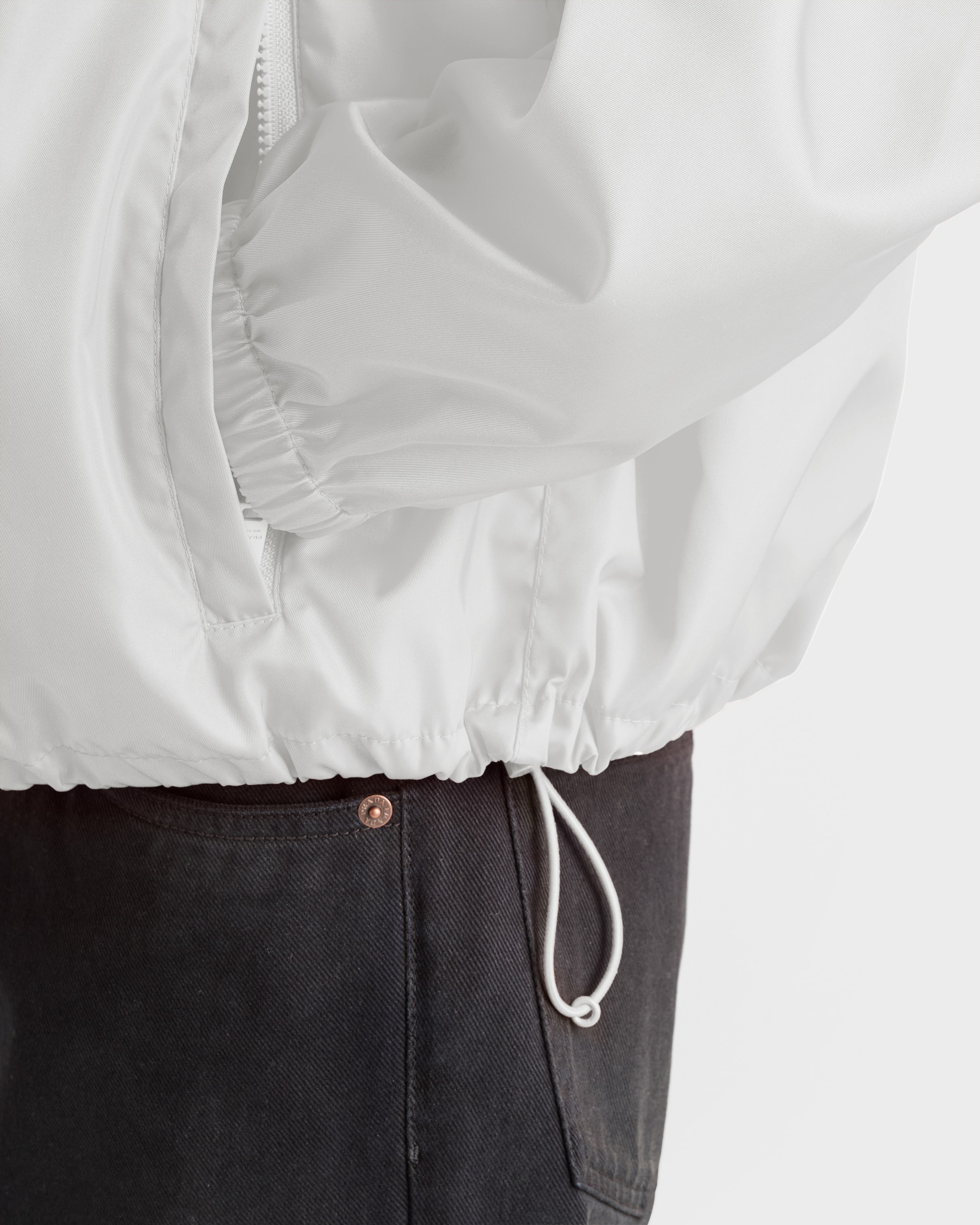 White Re-nylon Rain Jacket | PRADA - United States