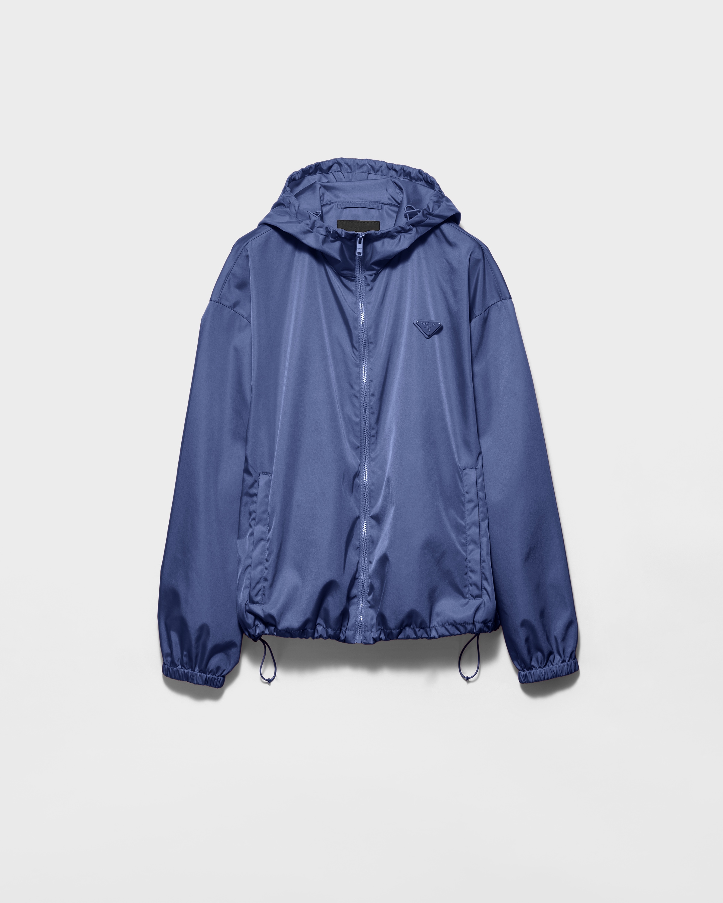 Baltic Blue Re-Nylon rain jacket | PRADA - United States