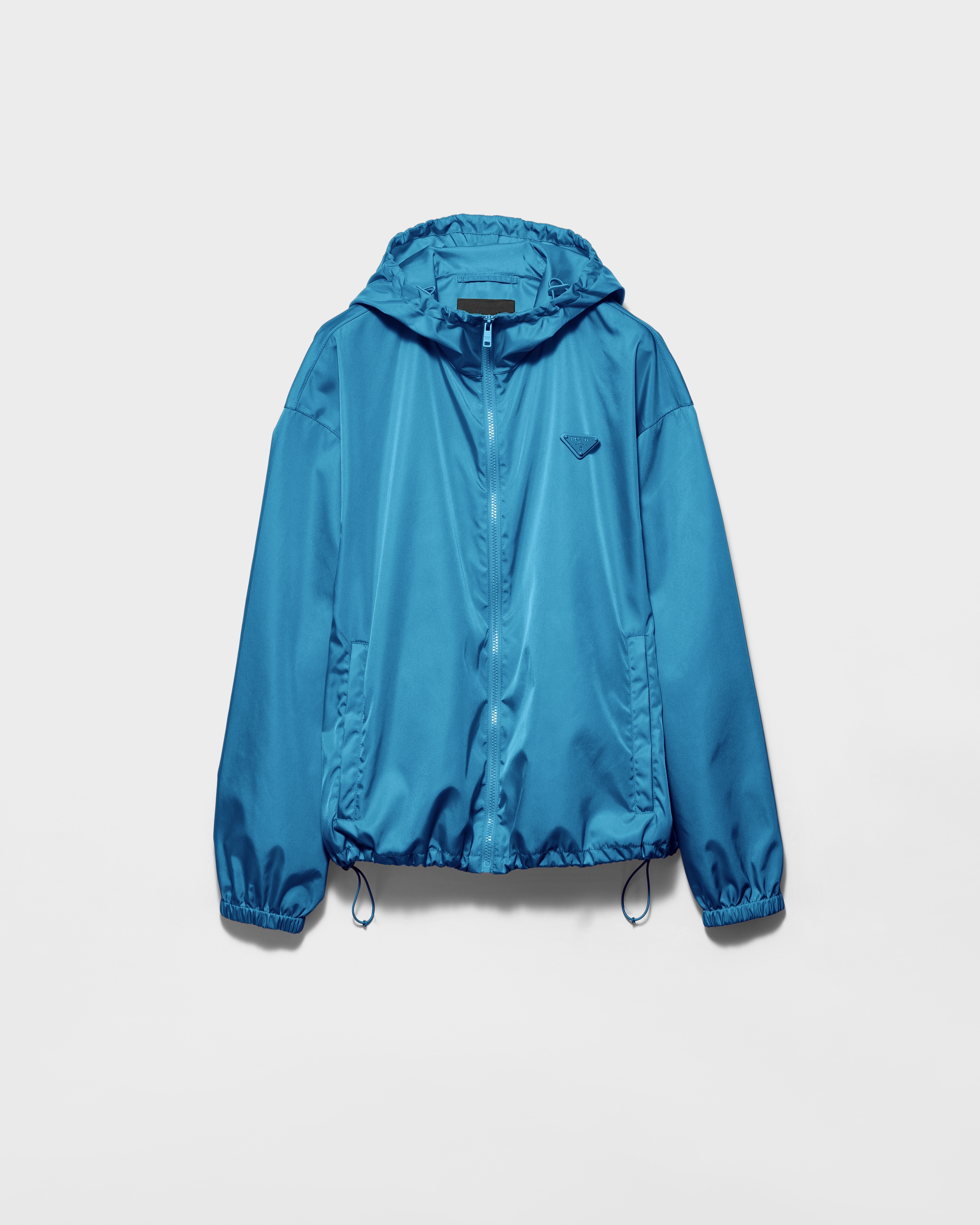 ライトブルー Re-Nylon レインジャケット | PRADA - 日本