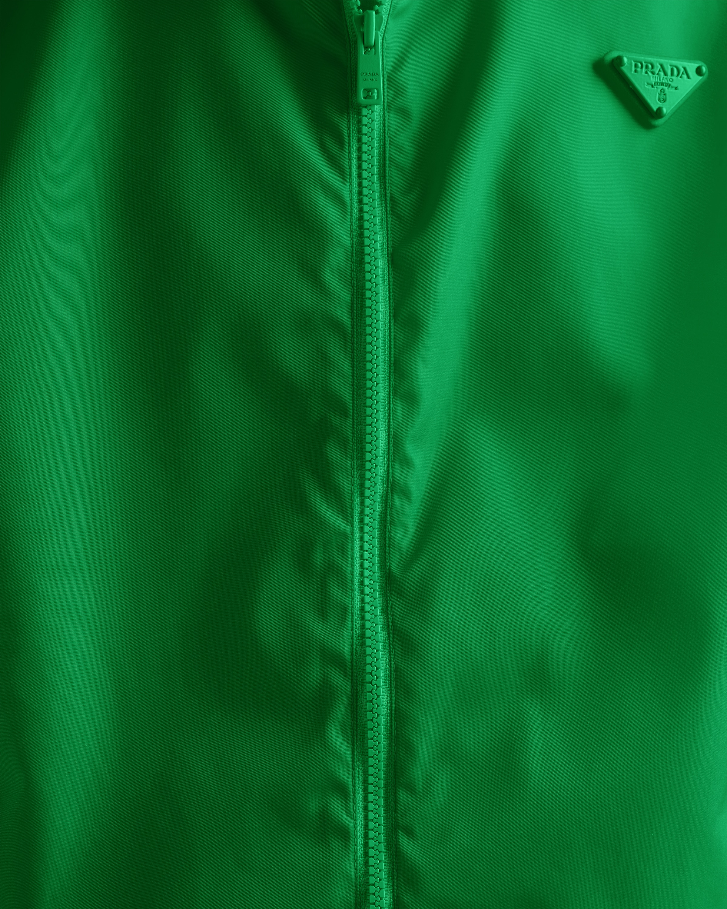 Emerald Re-Nylon rain jacket | PRADA - United States