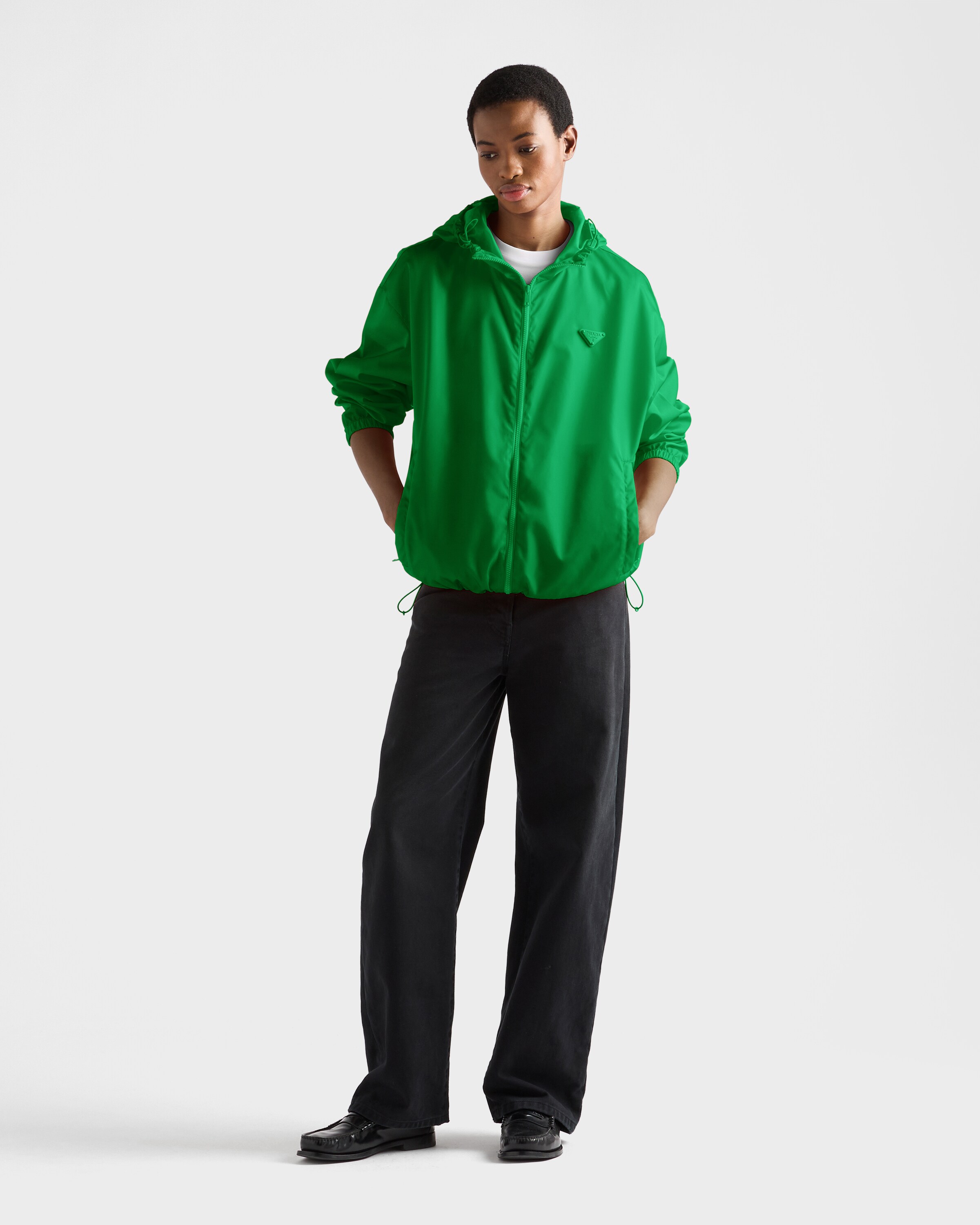 Emerald Re-Nylon rain jacket | PRADA - United States