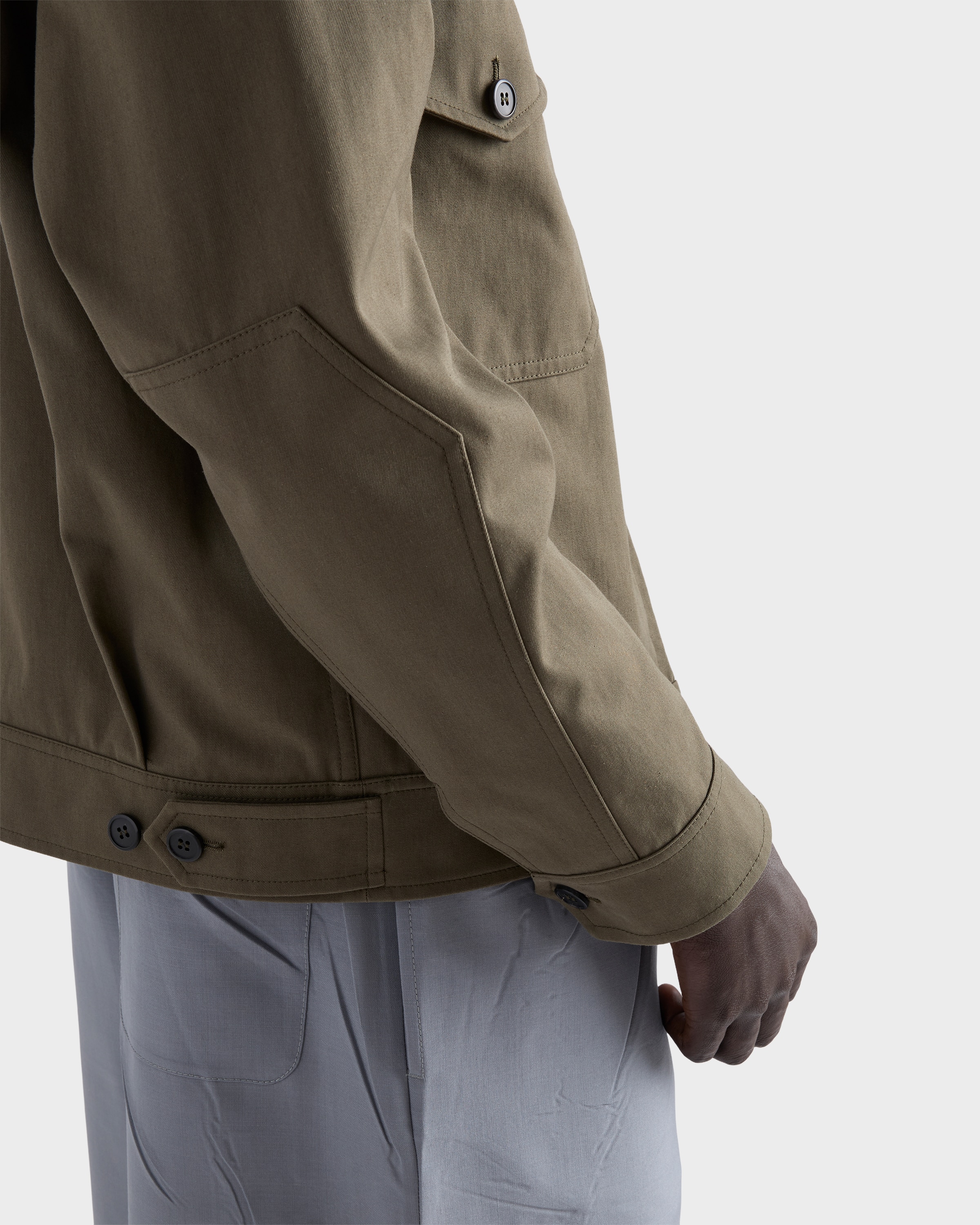 Forest Green Technical fabric jacket | PRADA - United States