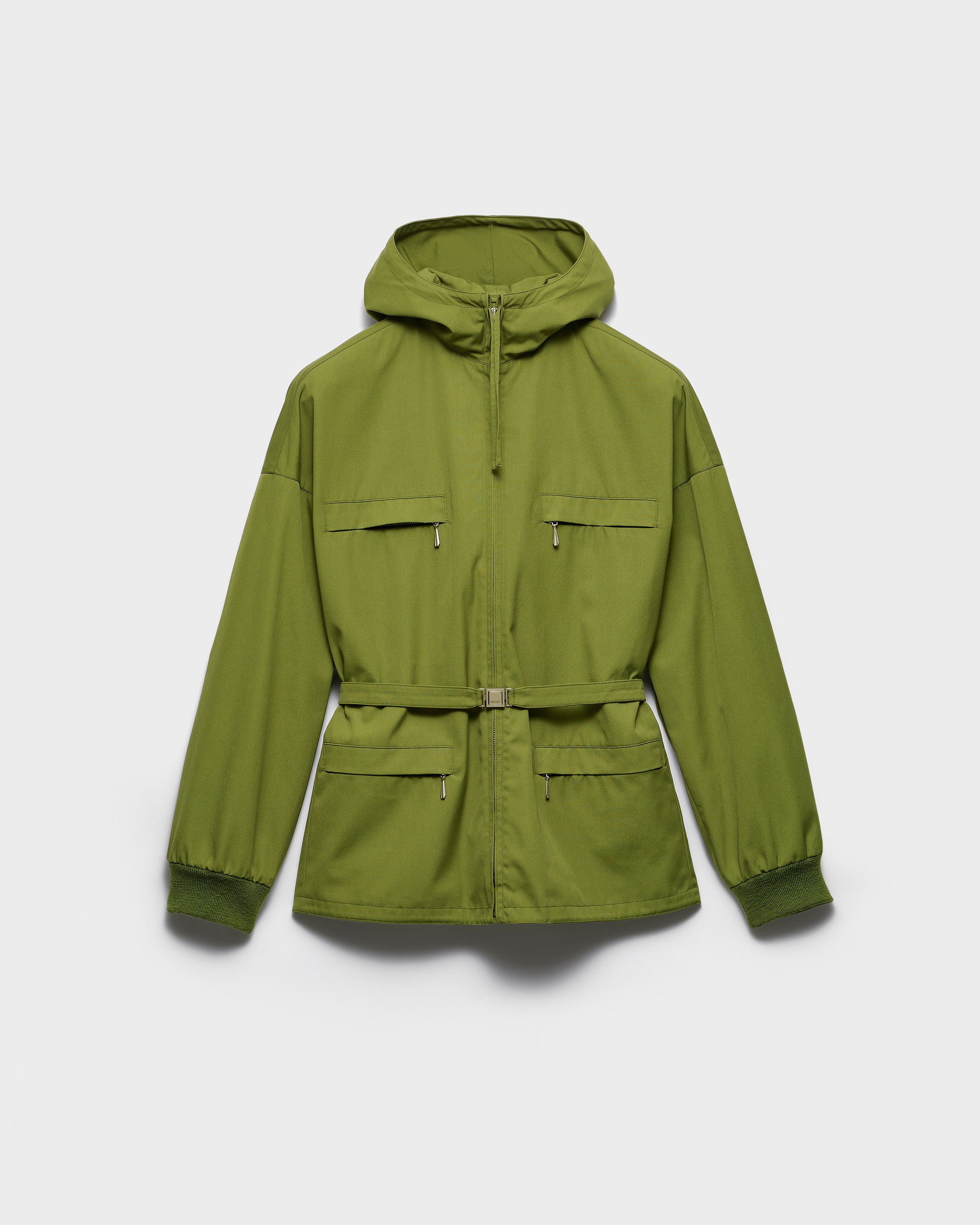 Grass Green Technical Fabric Jacket | PRADA - United States