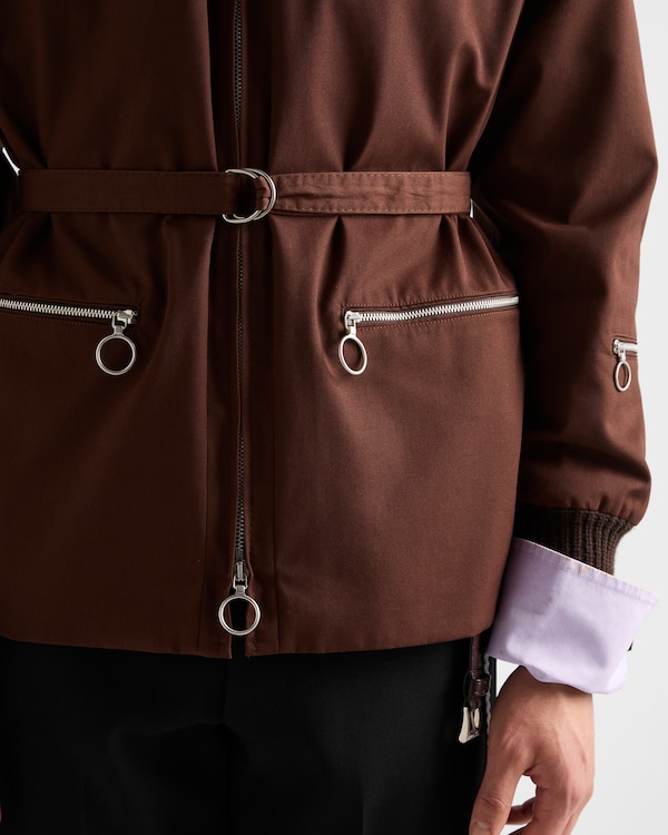 Chaqueta de tejido técnico - Marrón Chocolate Chaqueta de tejido técnico - Marrón Chocolate