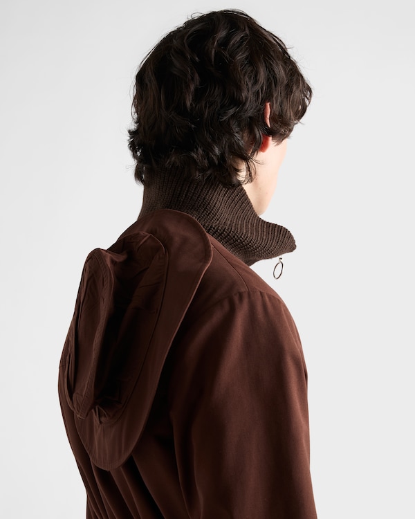 Chaqueta de tejido técnico - Marrón Chocolate Chaqueta de tejido técnico - Marrón Chocolate