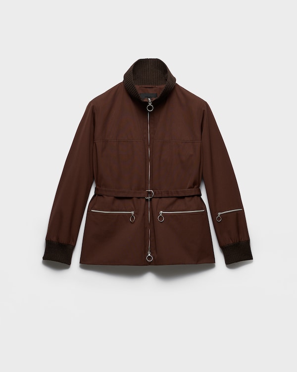 Chaqueta de tejido técnico - Marrón Chocolate Chaqueta de tejido técnico - Marrón Chocolate