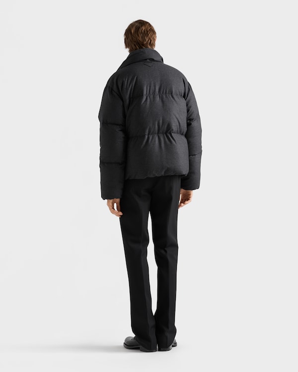 Medium-weight cashmere down jacket - Anthracite Gray Medium-weight cashmere down jacket - Anthracite Gray
