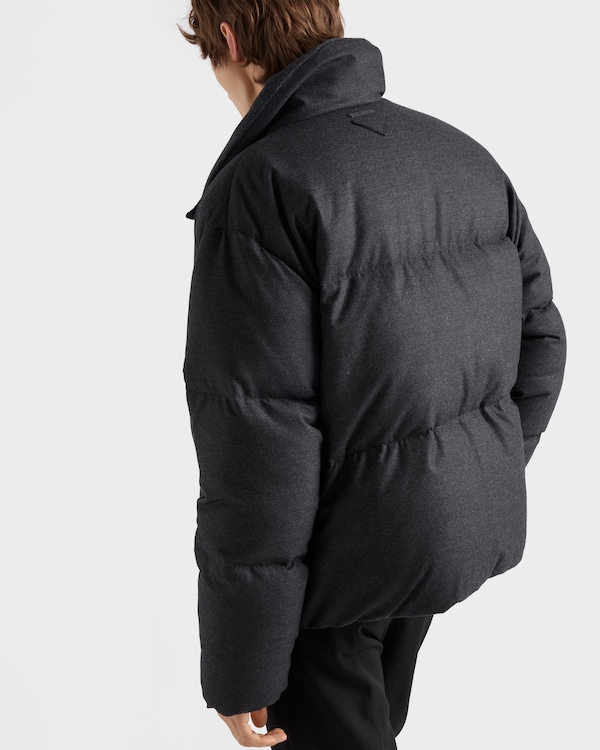 Medium-weight cashmere down jacket - Anthracite Gray Medium-weight cashmere down jacket - Anthracite Gray