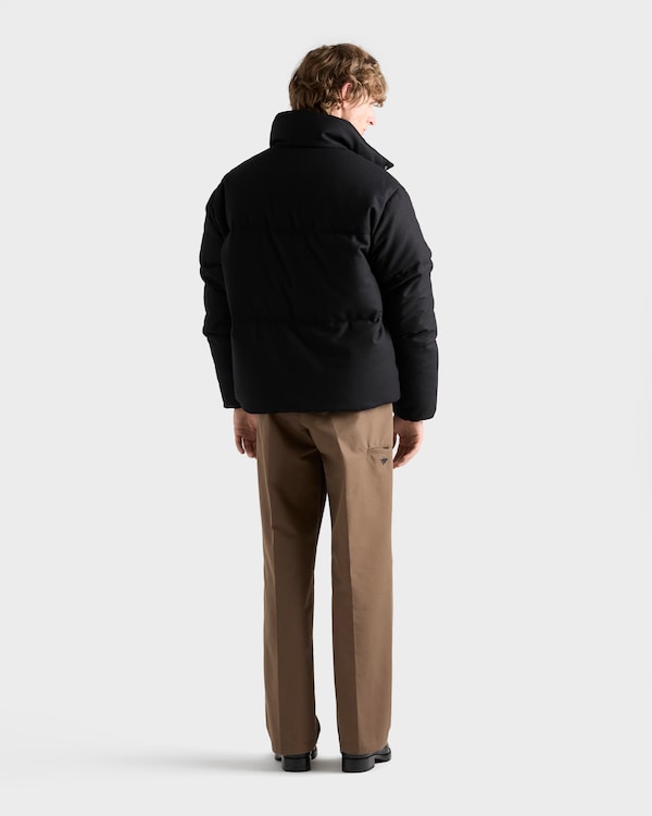 Medium-weight Re-Wool down jacket - Black Medium-weight Re-Wool down jacket - Black