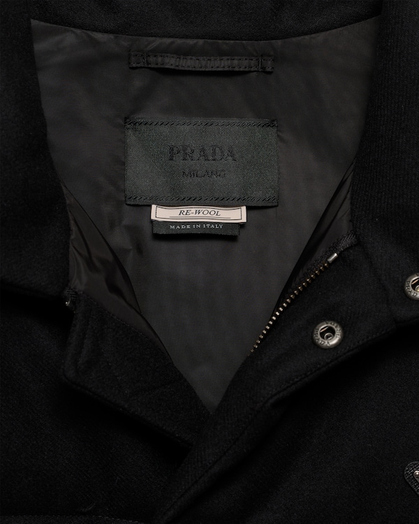 Medium-weight Re-Wool down jacket - Black Medium-weight Re-Wool down jacket - Black