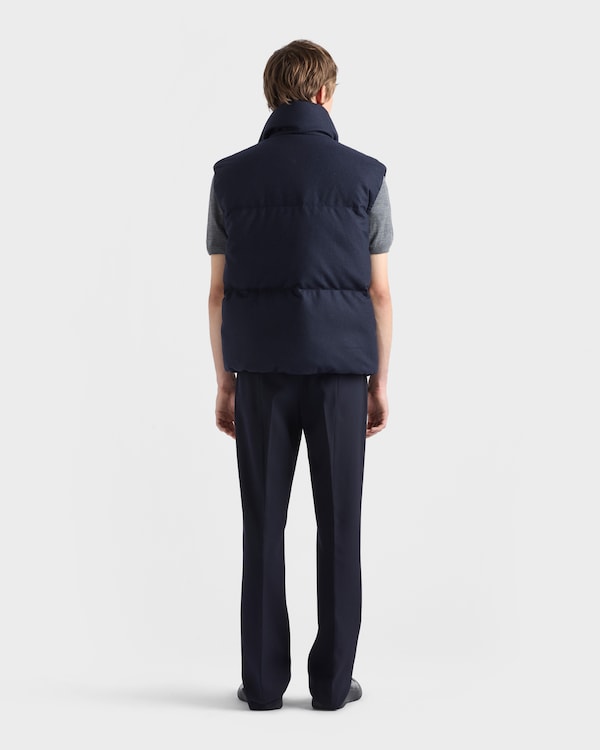 Re-Wool down vest - Navy Re-Wool down vest - Navy