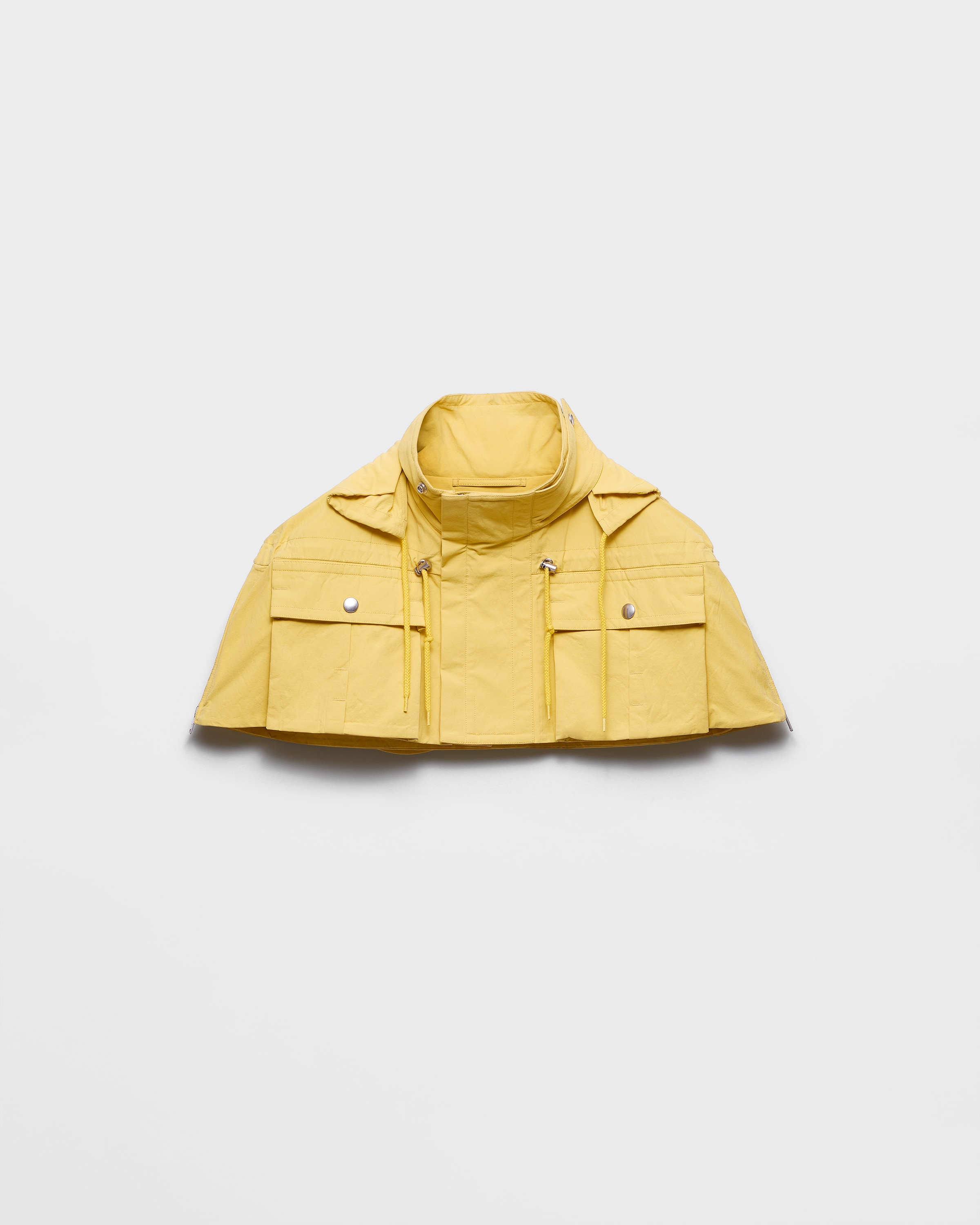 Yellow Technical Fabric Capelet | PRADA - United States