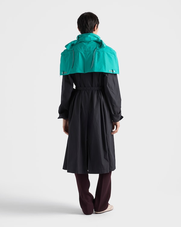 Technical fabric capelet - Turquoise Technical fabric capelet - Turquoise