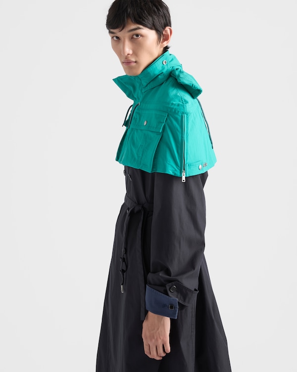 Technical fabric capelet - Turquoise Technical fabric capelet - Turquoise