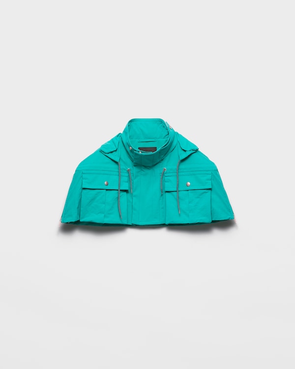 Technical fabric capelet - Turquoise Technical fabric capelet - Turquoise