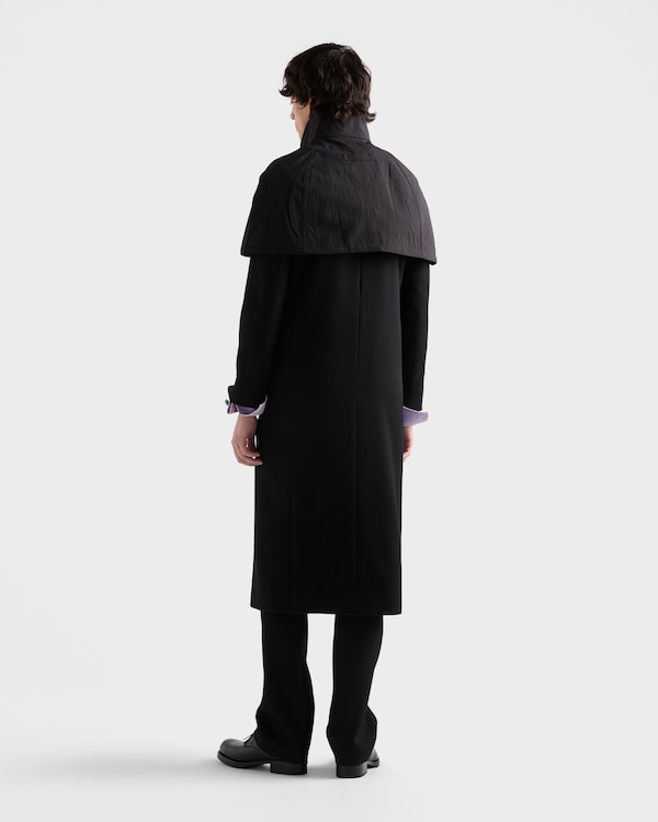 Technical fabric capelet - Black Technical fabric capelet - Black