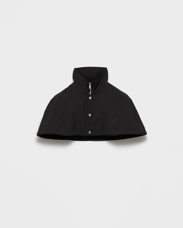 Technical fabric capelet - Black Technical fabric capelet - Black