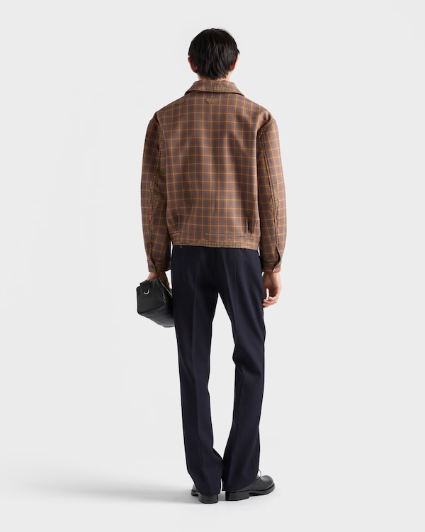 Bonded devoré cotton jacket - Cocoa Brown Bonded devoré cotton jacket - Cocoa Brown