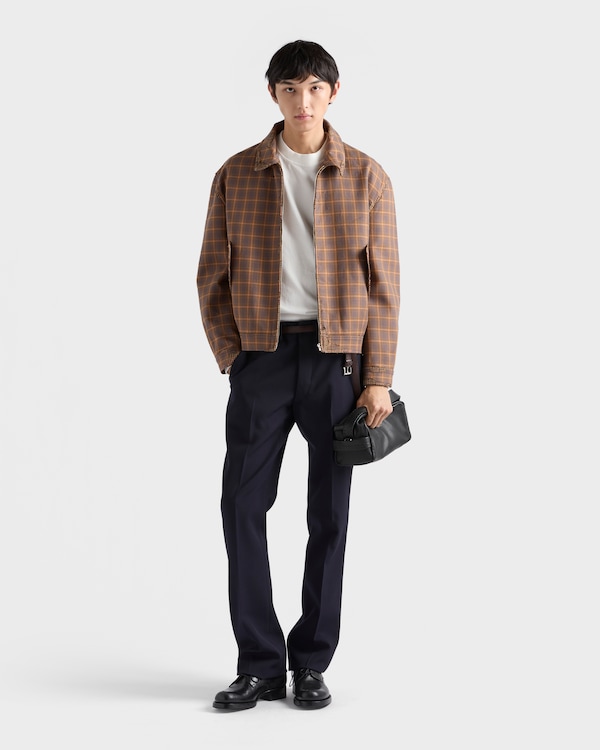 Bonded devoré cotton jacket - Cocoa Brown Bonded devoré cotton jacket - Cocoa Brown