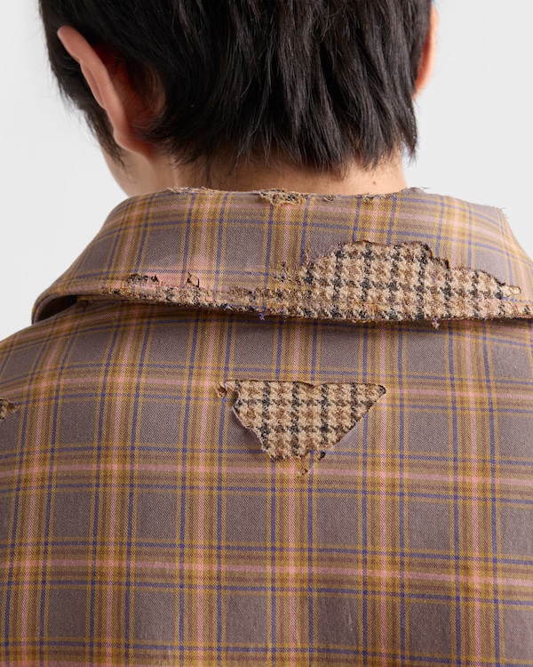 Bonded devoré cotton jacket - Cocoa Brown Bonded devoré cotton jacket - Cocoa Brown