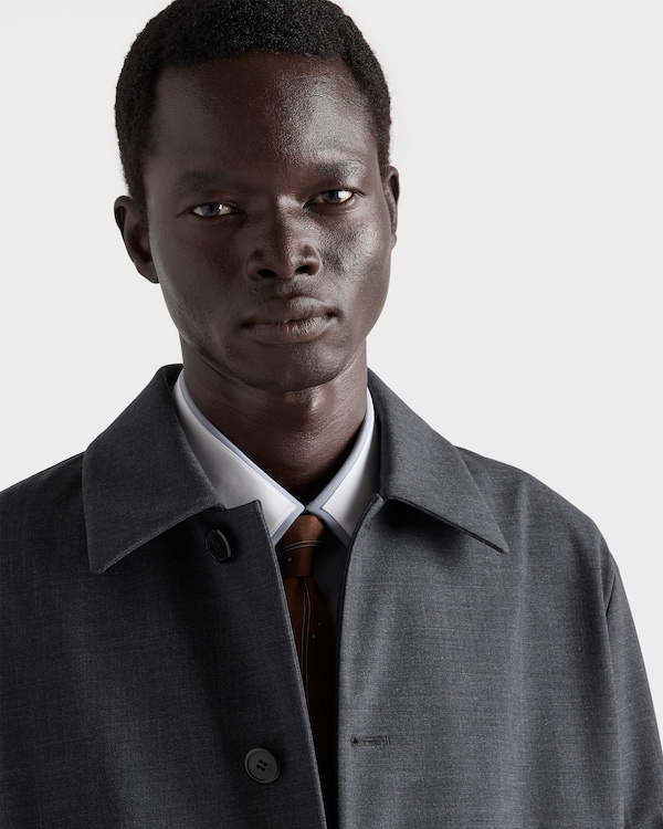 Technical wool coat - Anthracite Gray Technical wool coat - Anthracite Gray