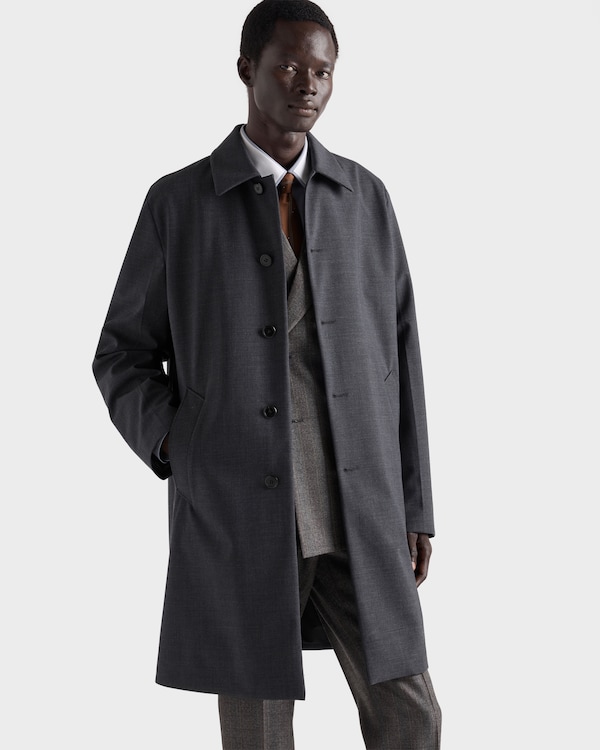 Technical wool coat - Anthracite Gray Technical wool coat - Anthracite Gray