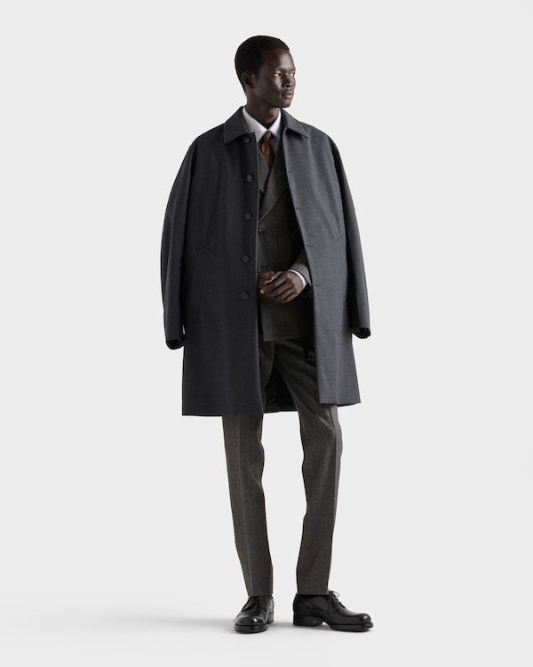 Technical wool coat - Anthracite Gray Technical wool coat - Anthracite Gray