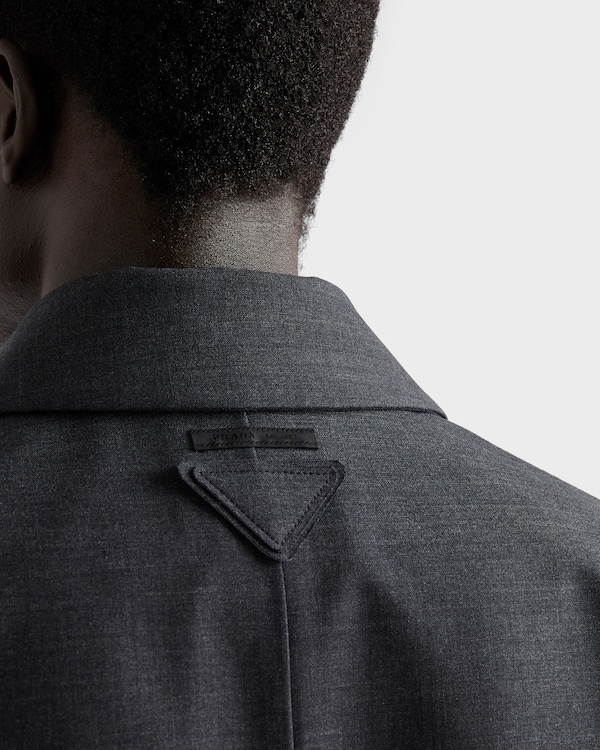 Technical wool coat - Anthracite Gray Technical wool coat - Anthracite Gray