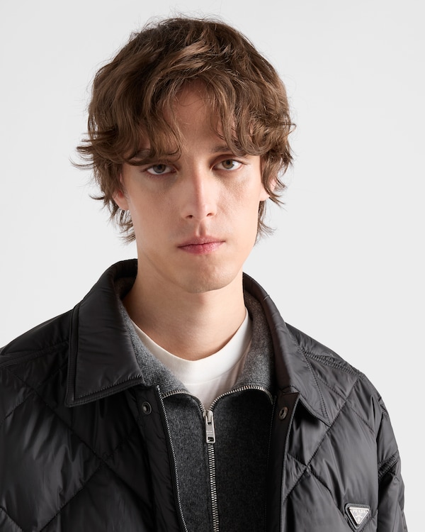 Technical fabric down coat - Black Technical fabric down coat - Black