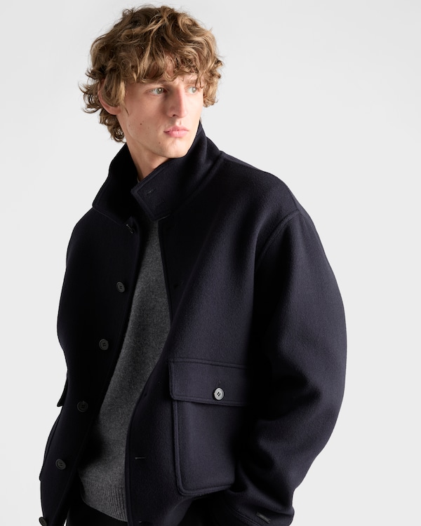 Cashmere blouson jacket - Navy Cashmere blouson jacket - Navy