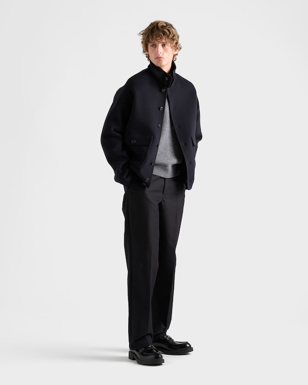 Cashmere blouson jacket - Navy Cashmere blouson jacket - Navy