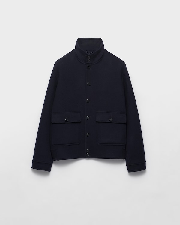 Cashmere blouson jacket - Navy Cashmere blouson jacket - Navy