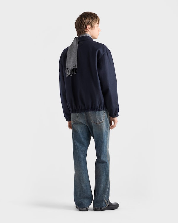Re-Wool blouson jacket - Navy Re-Wool blouson jacket - Navy