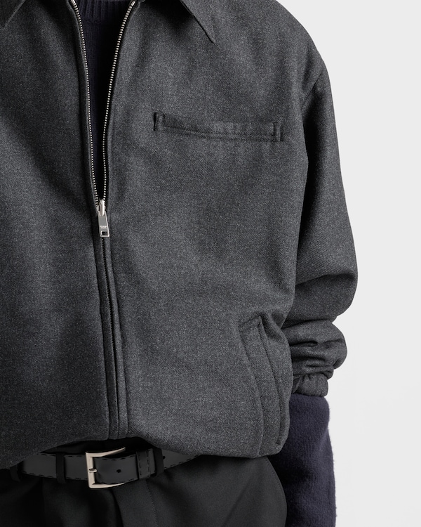 Re-Wool blouson jacket - Anthracite Gray Re-Wool blouson jacket - Anthracite Gray