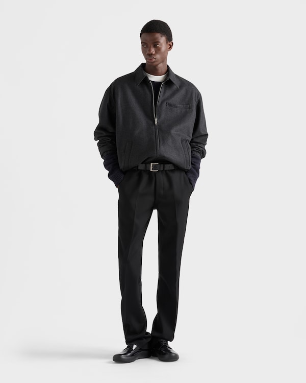 Re-Wool blouson jacket - Anthracite Gray Re-Wool blouson jacket - Anthracite Gray