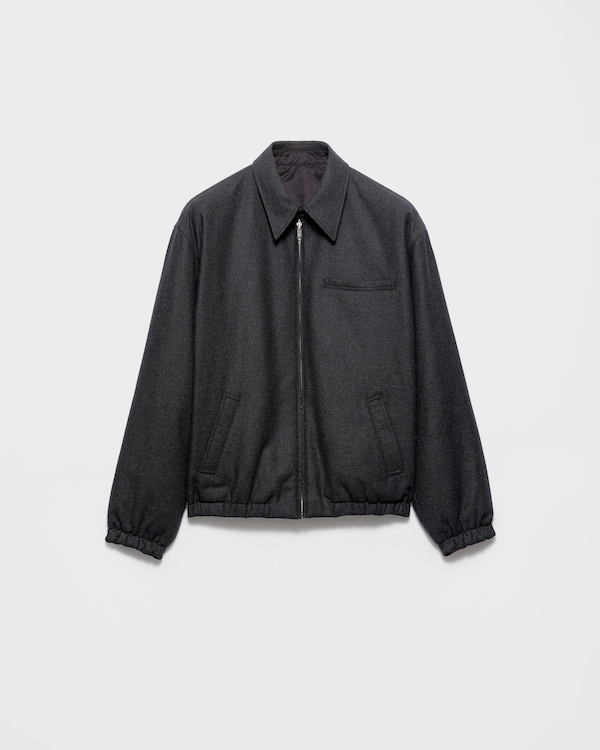 Re-Wool blouson jacket - Anthracite Gray Re-Wool blouson jacket - Anthracite Gray