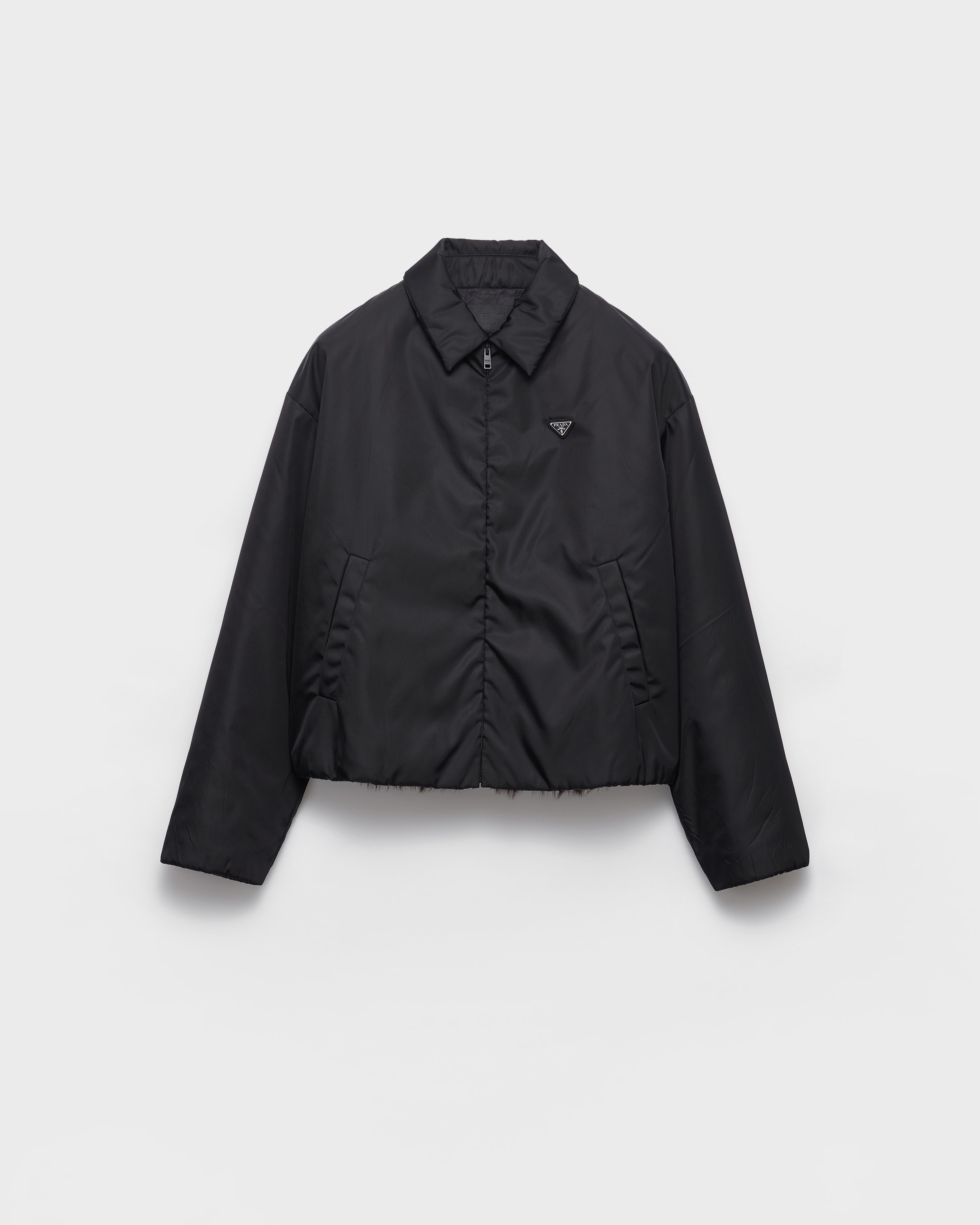 ブラック Re-nylon ジャケット | PRADA - 日本