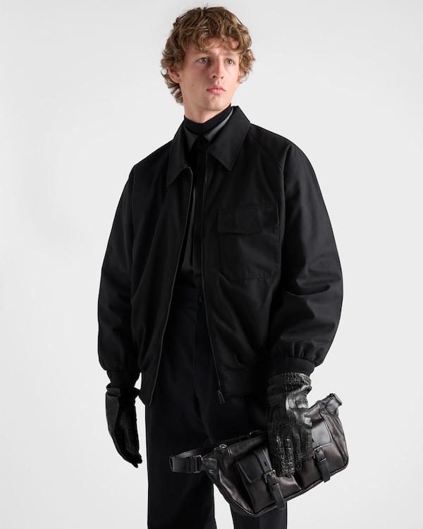 Technical cotton jacket - Black Technical cotton jacket - Black