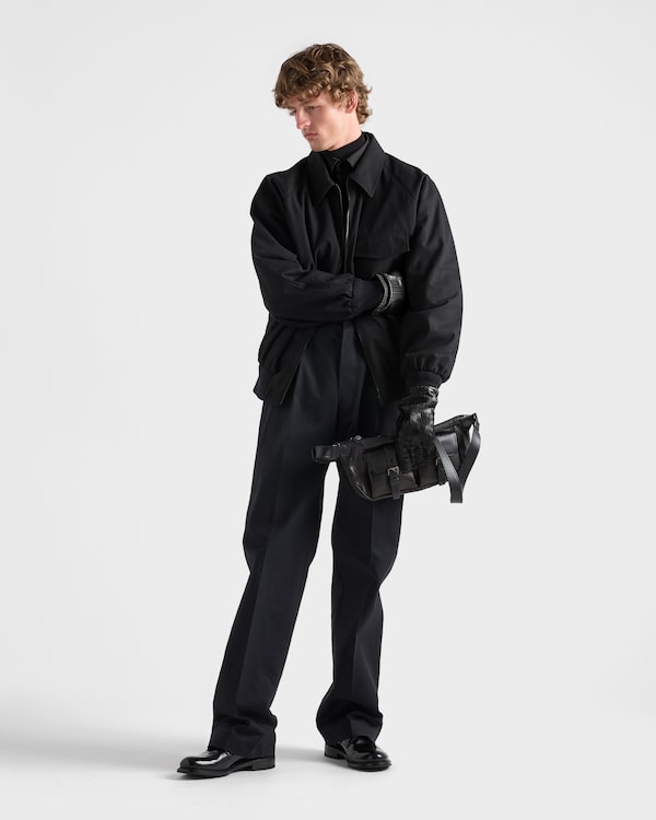 Technical cotton jacket - Black Technical cotton jacket - Black