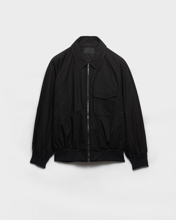 Technical cotton jacket - Black Technical cotton jacket - Black