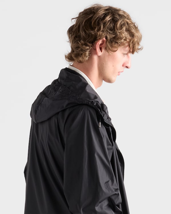 Short technical fabric jacket - Black Short technical fabric jacket - Black