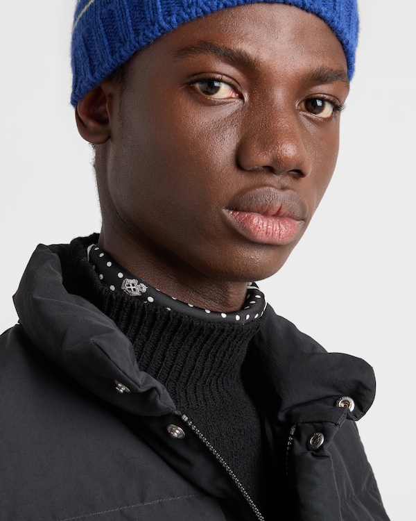 Technical fabric down vest - Black Technical fabric down vest - Black