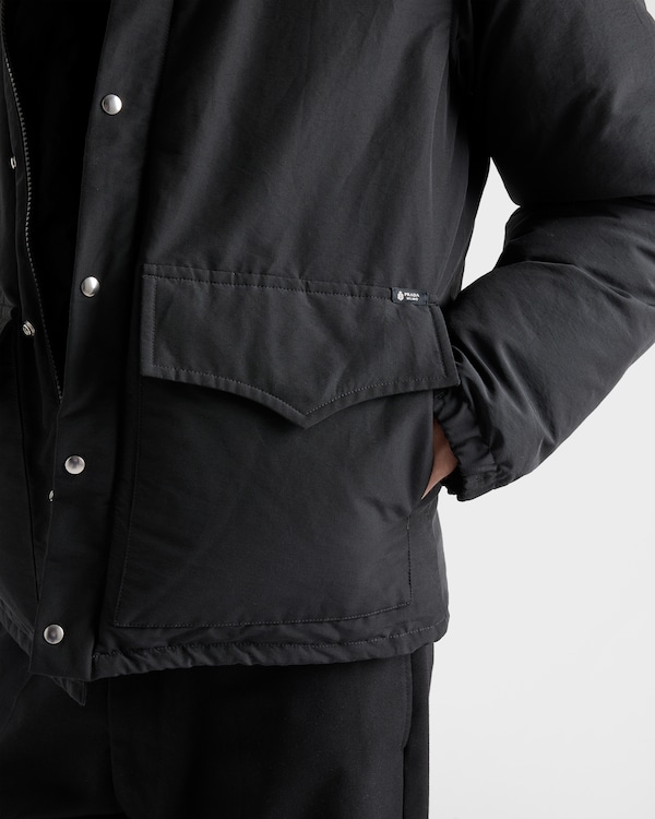 Medium-weight technical fabric down jacket - Black Medium-weight technical fabric down jacket - Black