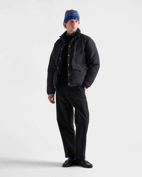 Medium-weight technical fabric down jacket - Black Medium-weight technical fabric down jacket - Black