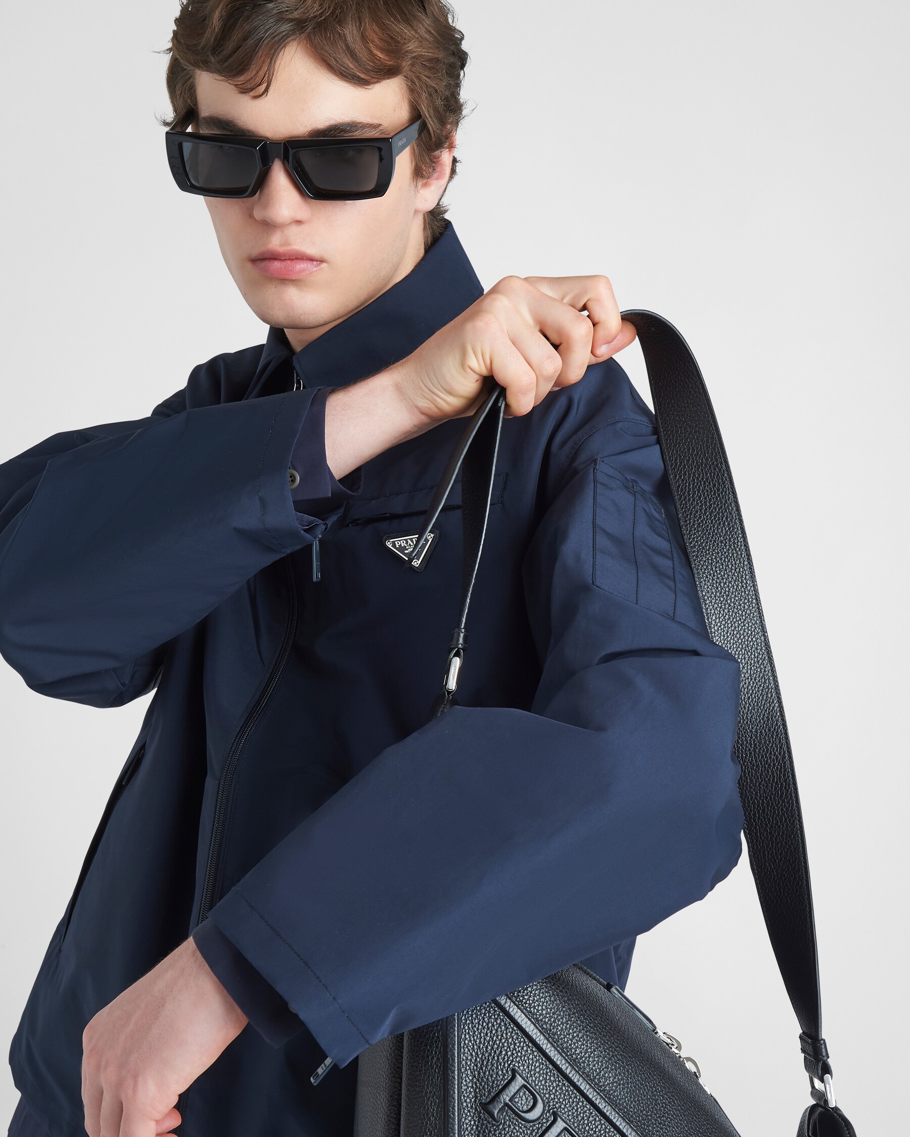 Prada Blue Polyamide Shell Jacket