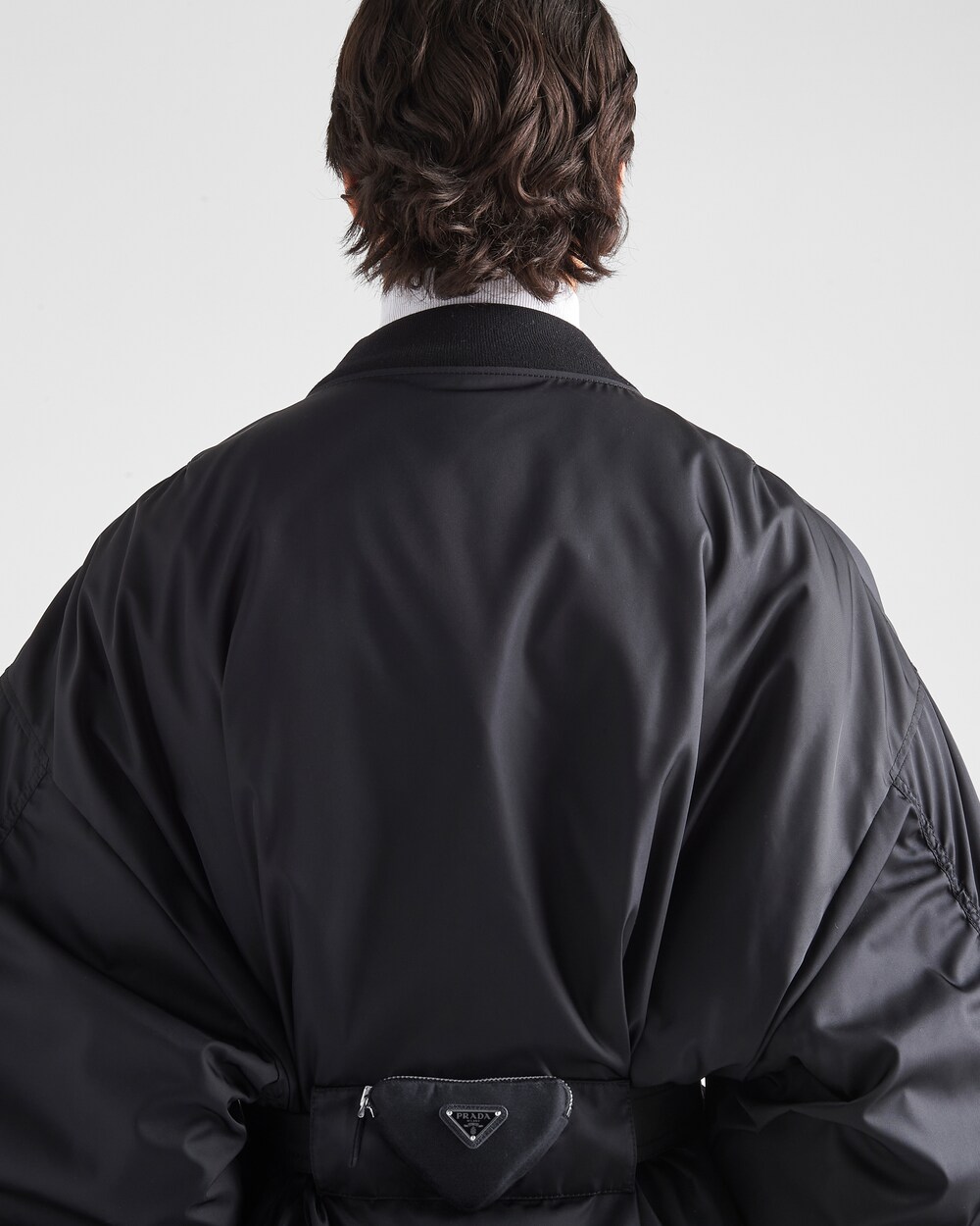 Black Re-Nylon bomber jacket | Prada