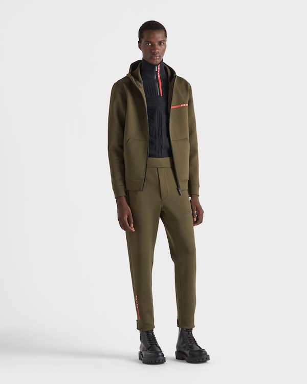 Technical fabric hoodie - Military Green Technical fabric hoodie - Military Green