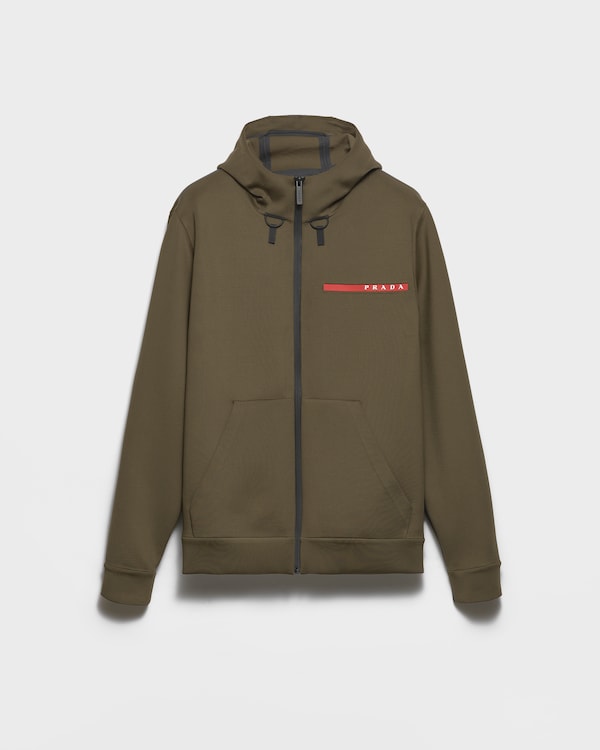 Technical fabric hoodie - Military Green Technical fabric hoodie - Military Green