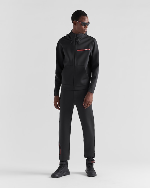 Recycled double jersey hoodie Recycled double jersey hoodie