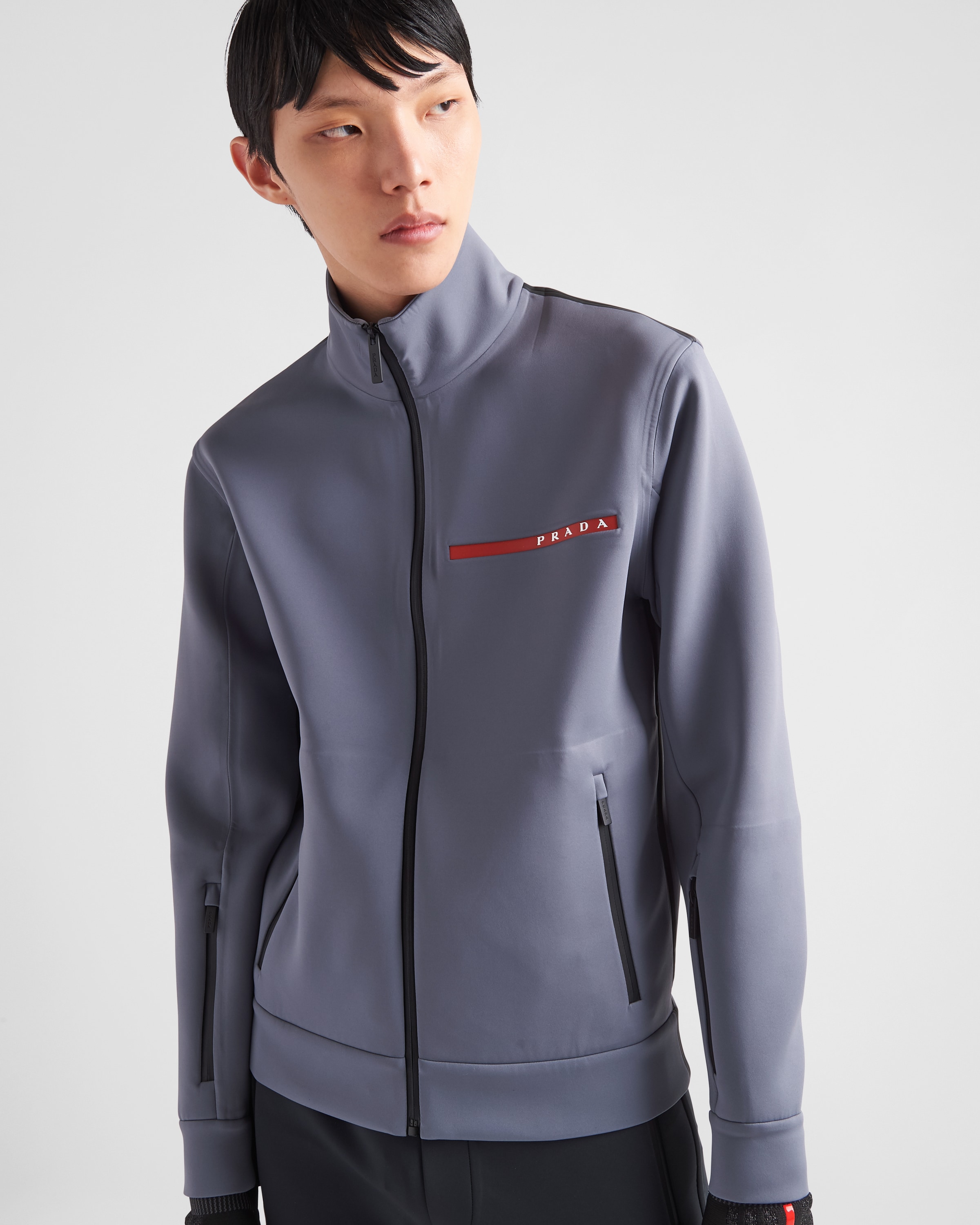 Prada zip up sweater on sale